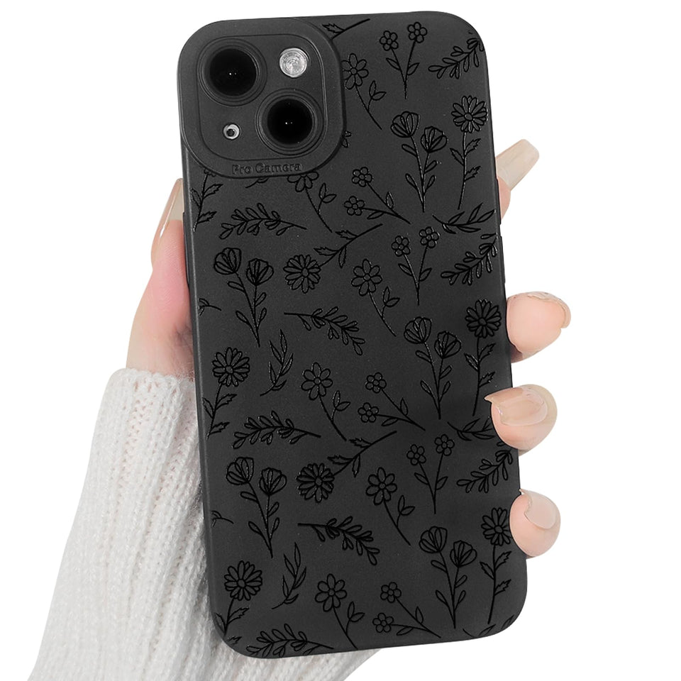 Lovmooful Compatible for iPhone Case Cute Cool  Black Design