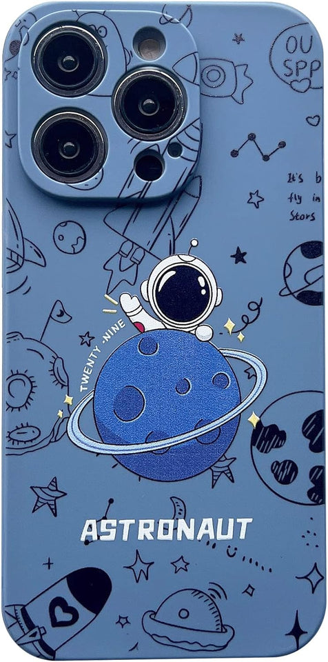 Case for iPhone Cool Cartoon Astronaut Space Design
