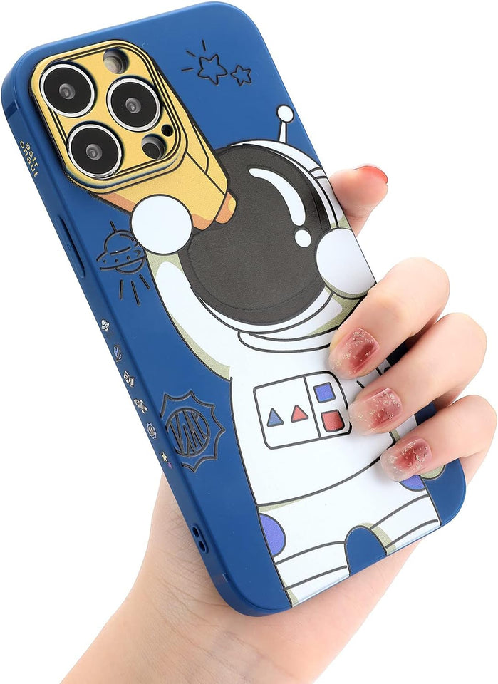 Case for iPhone Cool Cartoon Astronaut Space Design