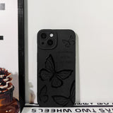 Lovmooful Compatible for iPhone Case Cute Cool  Black Design