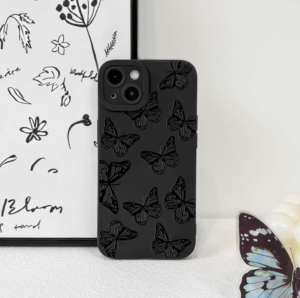 Lovmooful Compatible for iPhone Case Cute Cool  Black Design