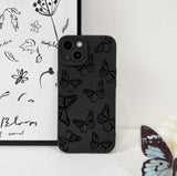 Lovmooful Compatible for iPhone Case Cute Cool  Black Design
