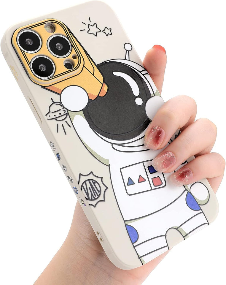 Case for iPhone Cool Cartoon Astronaut Space Design