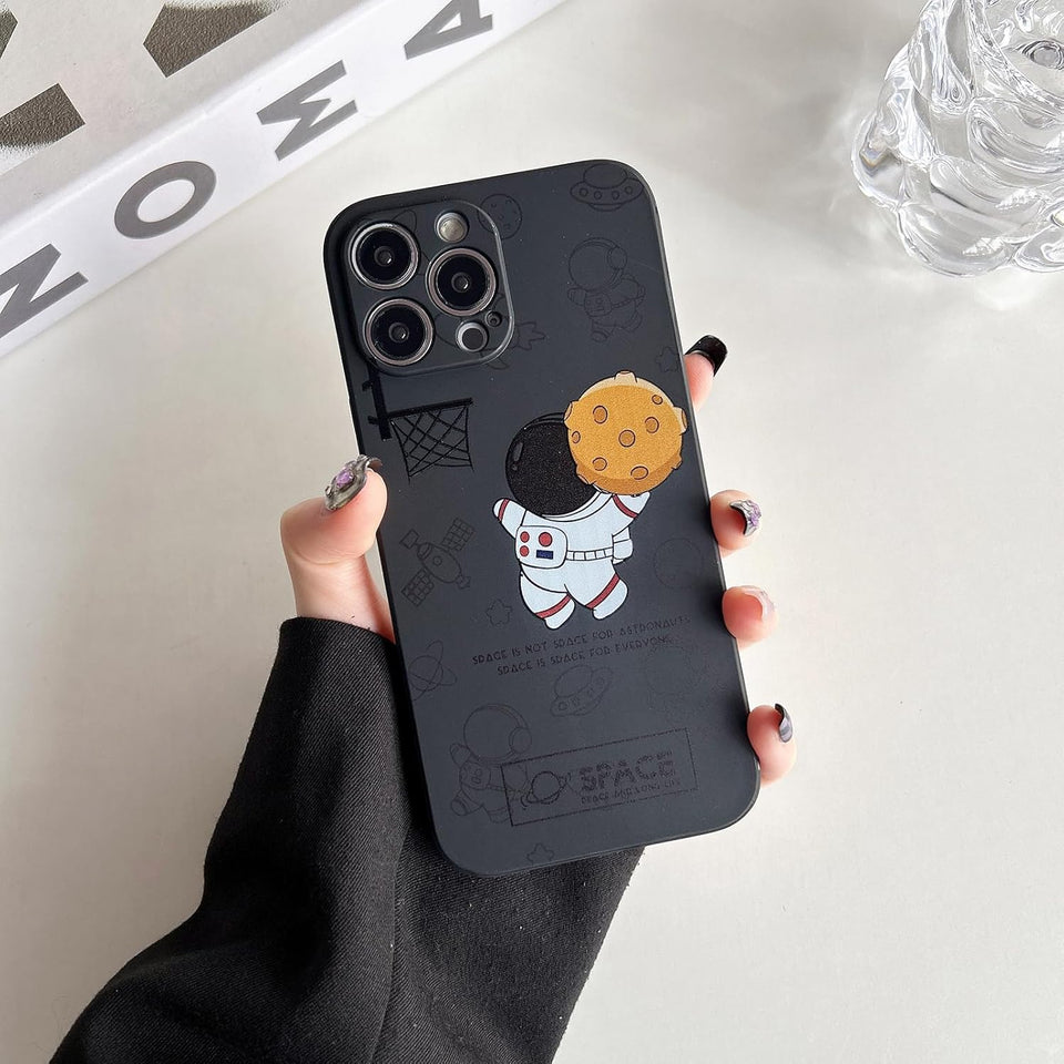 Case for iPhone Cool Cartoon Astronaut Space Design