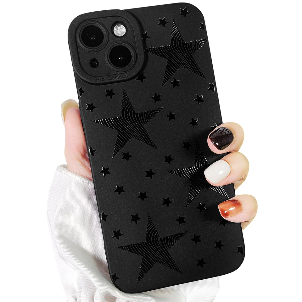 Lovmooful Compatible for iPhone Case Cute Cool  Black Design