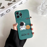 Case for iPhone Cool Cartoon Astronaut Space Design