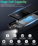 Power-Bank-Portable-Phone-Charger - 40000mAh Power Bank PD30W Fast Charger Built-in 2 Detachable Output Cables, Flashlight and LED Display for iPhone and Android Phones and Most Electronic Devices