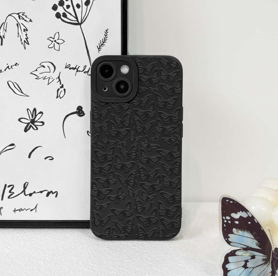 Lovmooful Compatible for iPhone Case Cute Cool  Black Design