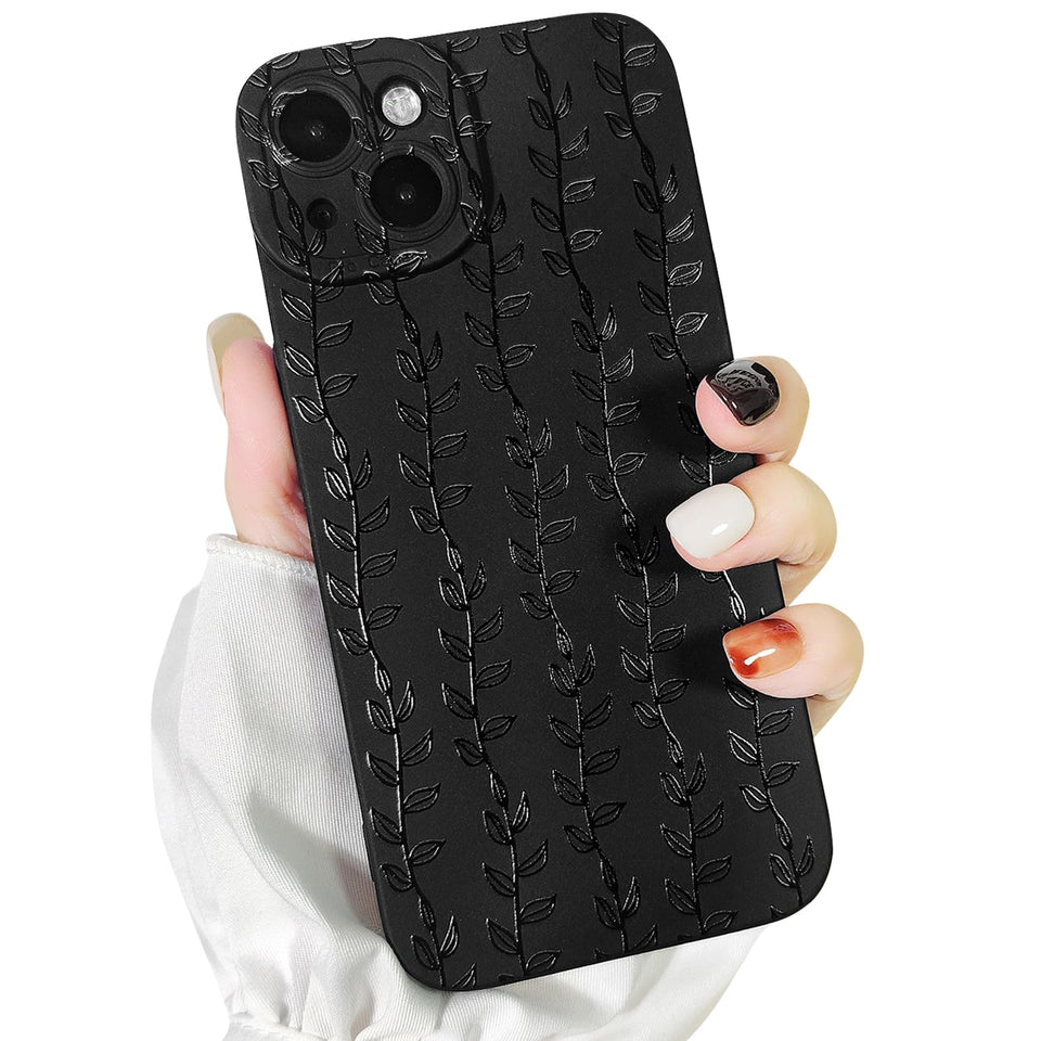 Lovmooful Compatible for iPhone Case Cute Cool  Black Design