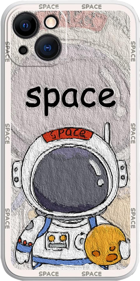Case for iPhone Cool Cartoon Astronaut Space Design