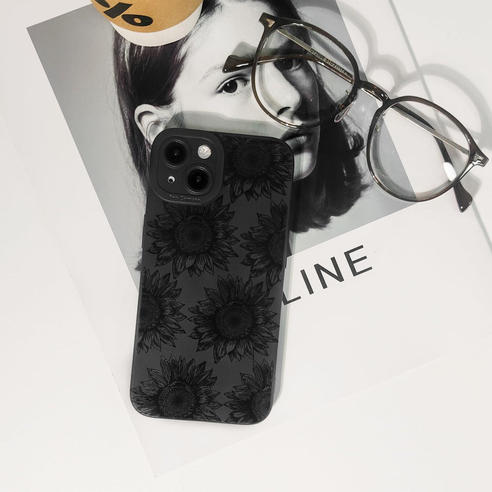 Lovmooful Compatible for iPhone Case Cute Cool  Black Design