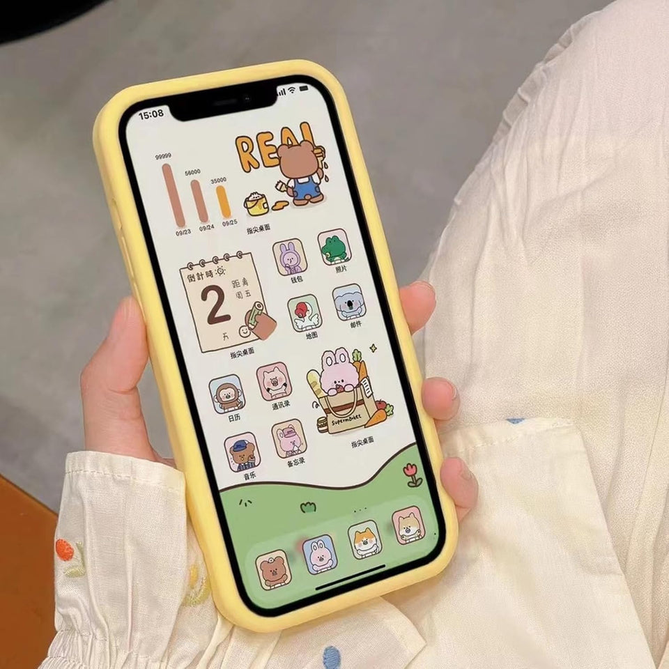 Funny 3D Cartoon Duck Phone Case for iPhone Cute Animal