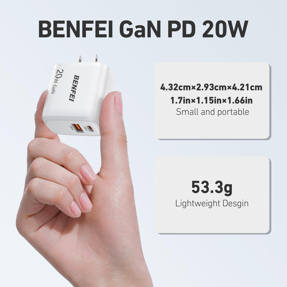 BENFEI USB C Charger, 20W Wall Charger