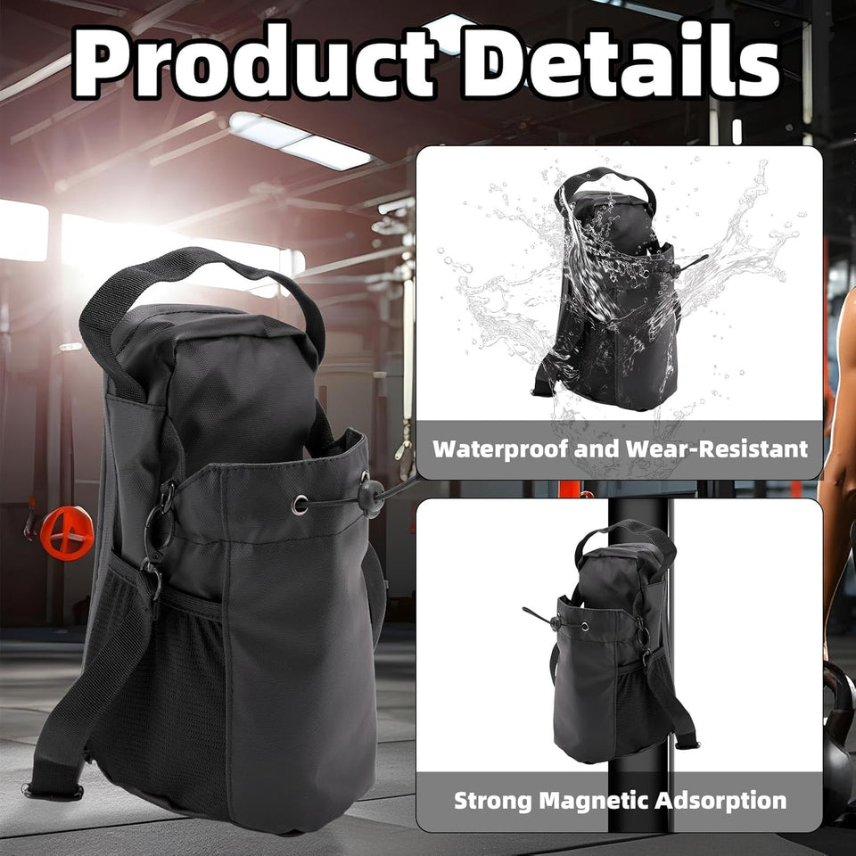 Gym Magnetic Bag with Strap & Phone Pocket