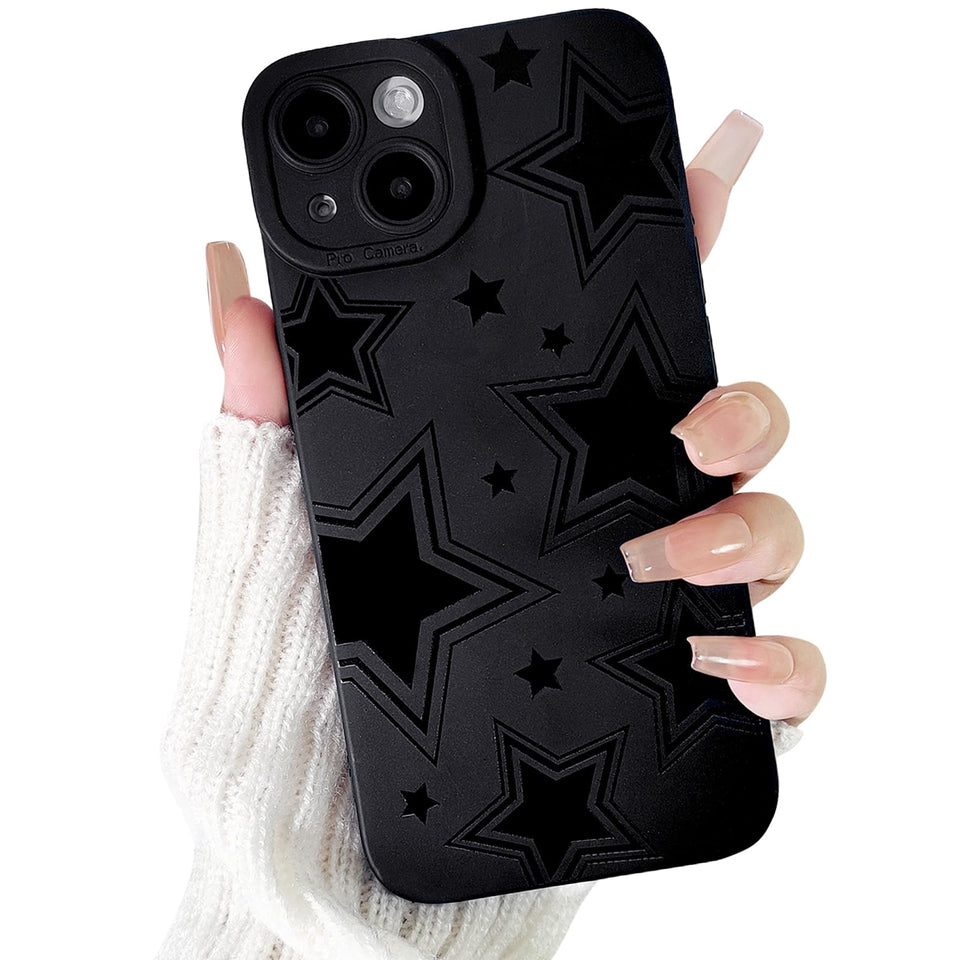 Lovmooful Compatible for iPhone Case Cute Cool  Black Design