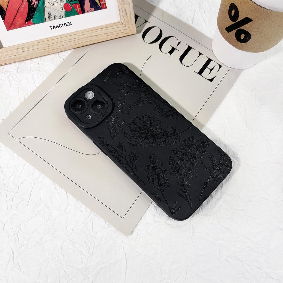 Lovmooful Compatible for iPhone Case Cute Cool  Black Design