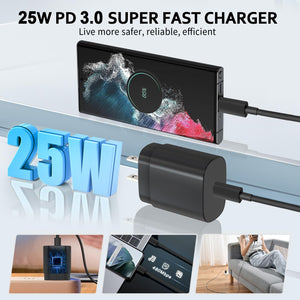 20-45W Super Fast Charging Wall Charger with 6FT Type C to C Cable