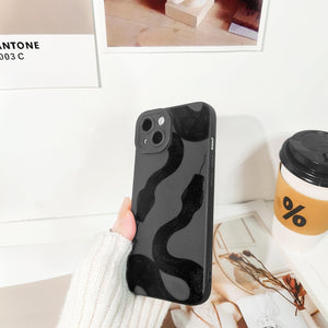 Lovmooful Compatible for iPhone Case Cute Cool  Black Design