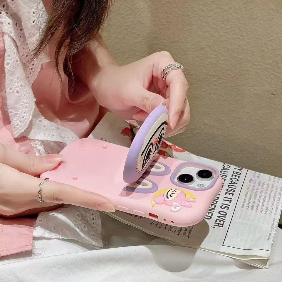 Phone Case for iPhone 14 15 16 Pro Max Case Silicone Cute labubu