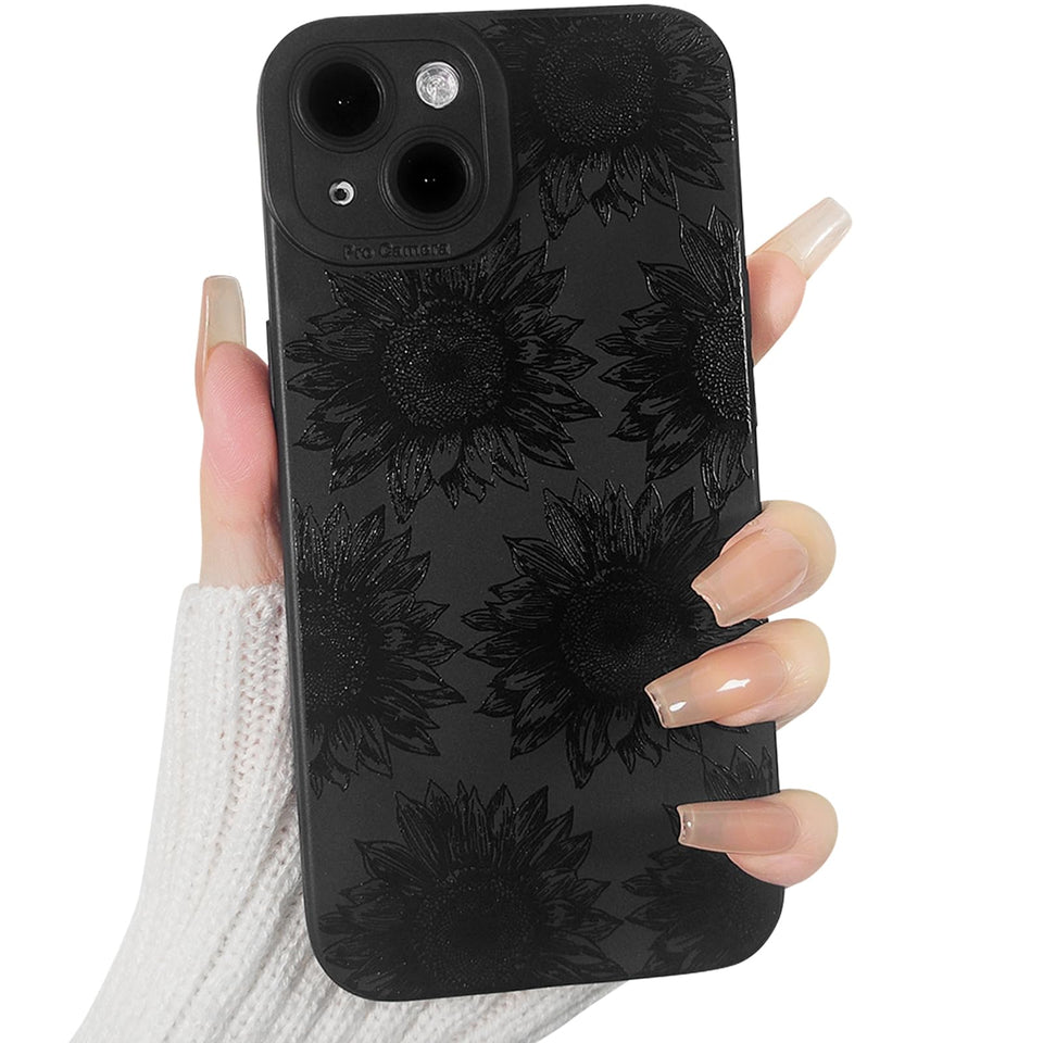 Lovmooful Compatible for iPhone Case Cute Cool  Black Design