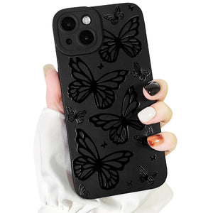Lovmooful Compatible for iPhone Case Cute Cool  Black Design
