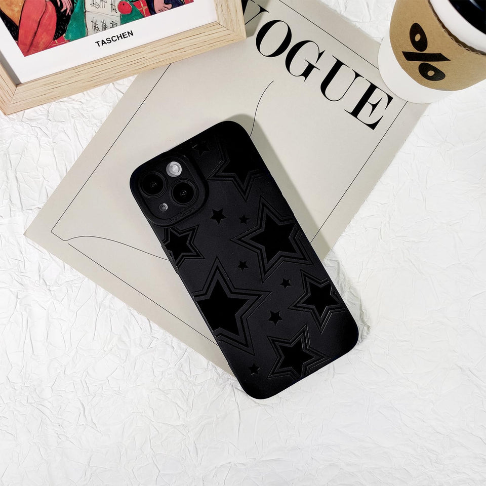Lovmooful Compatible for iPhone Case Cute Cool  Black Design