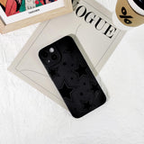 Lovmooful Compatible for iPhone Case Cute Cool  Black Design