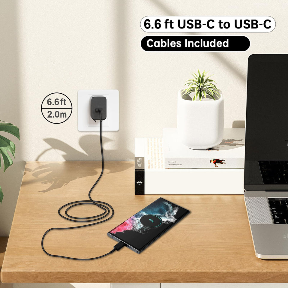 20-45W Super Fast Charging Wall Charger with 6FT Type C to C Cable