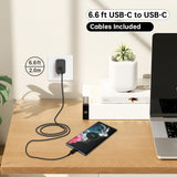 20-45W Super Fast Charging Wall Charger with 6FT Type C to C Cable