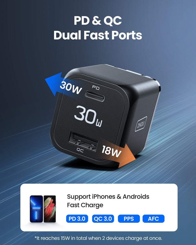 3.0 Fast Charging USB C Wall Charger Bloc