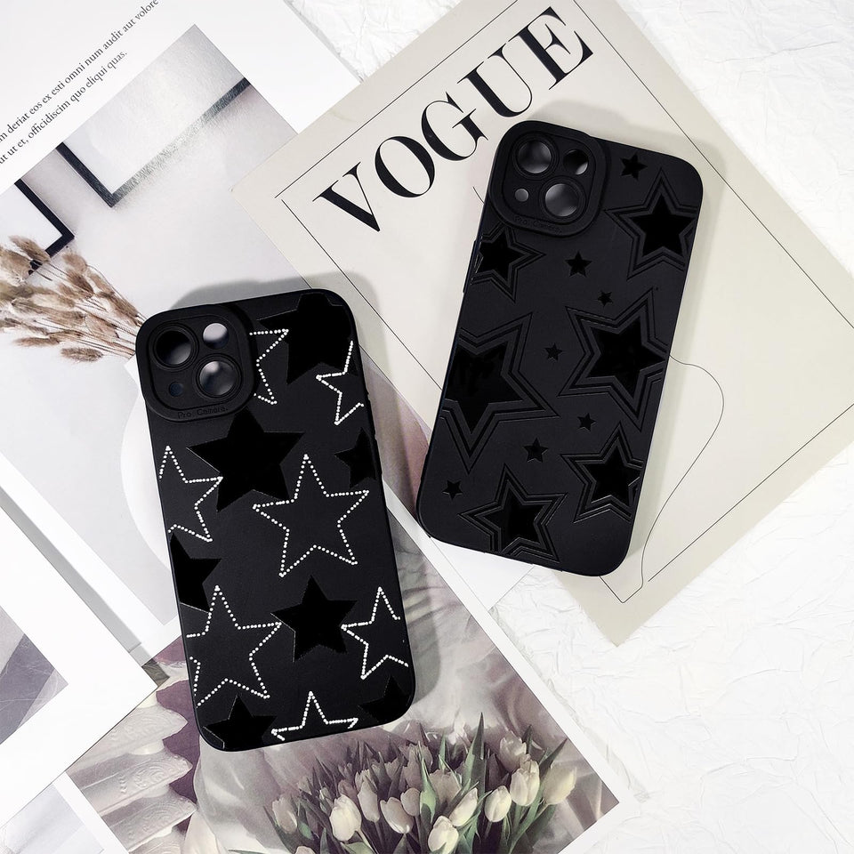 Lovmooful Compatible for iPhone Case Cute Cool  Black Design