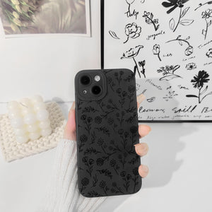 Lovmooful Compatible for iPhone Case Cute Cool  Black Design