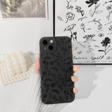 Lovmooful Compatible for iPhone Case Cute Cool  Black Design