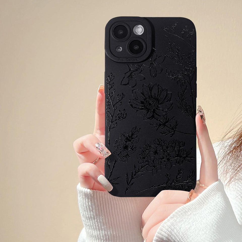 Lovmooful Compatible for iPhone Case Cute Cool  Black Design