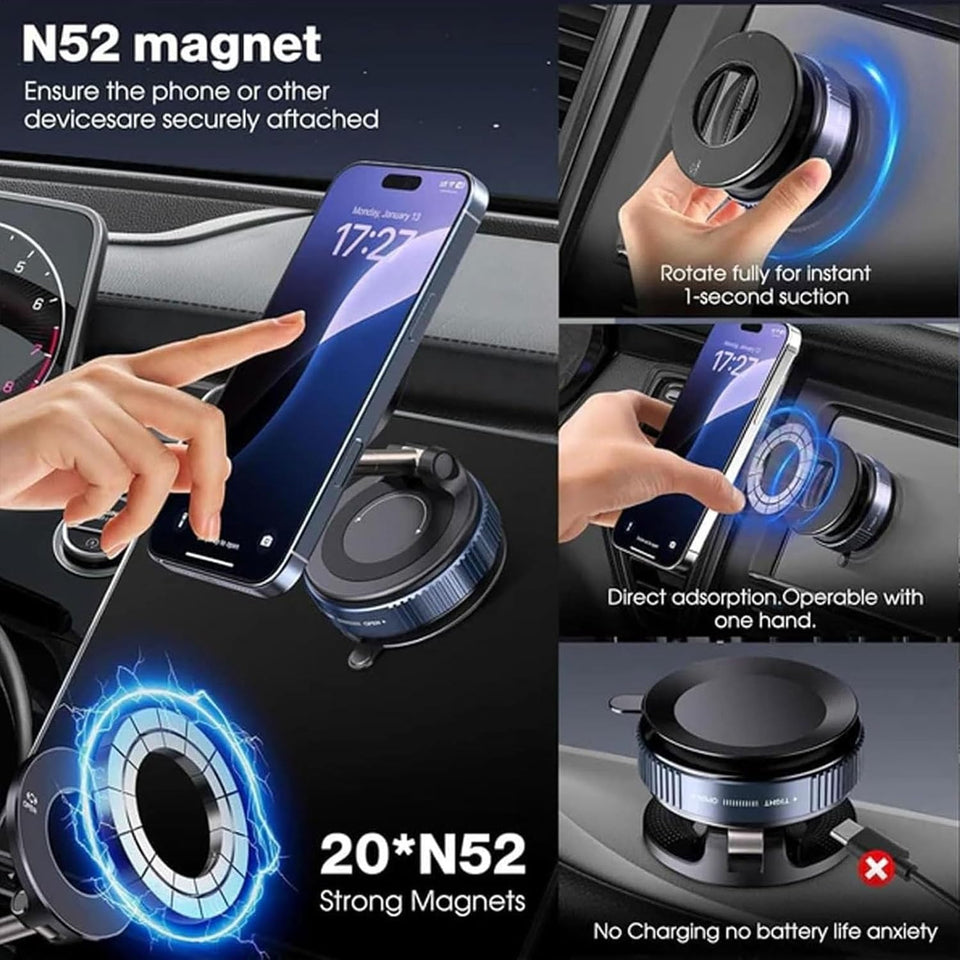 Vacuum Magnetic Mount Active Cooling With Smart LED Display