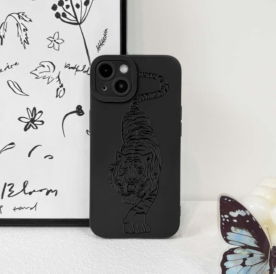 Lovmooful Compatible for iPhone Case Cute Cool  Black Design