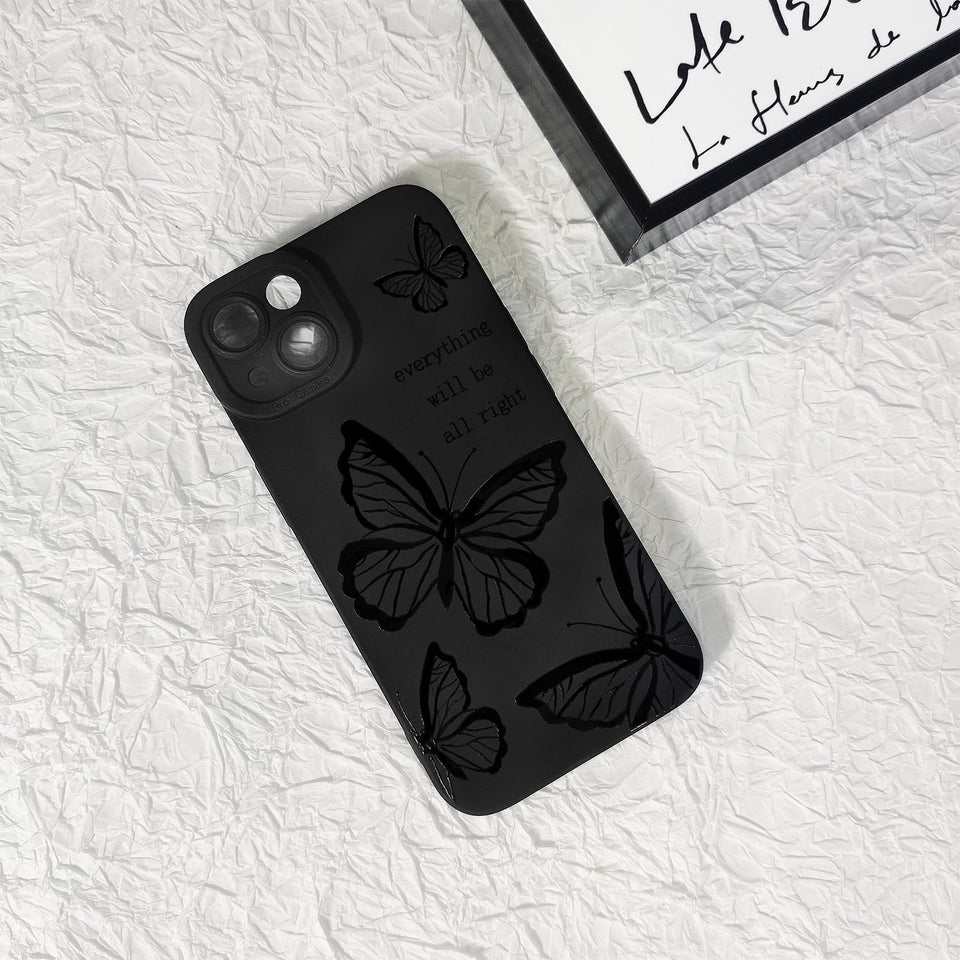Lovmooful Compatible for iPhone Case Cute Cool  Black Design