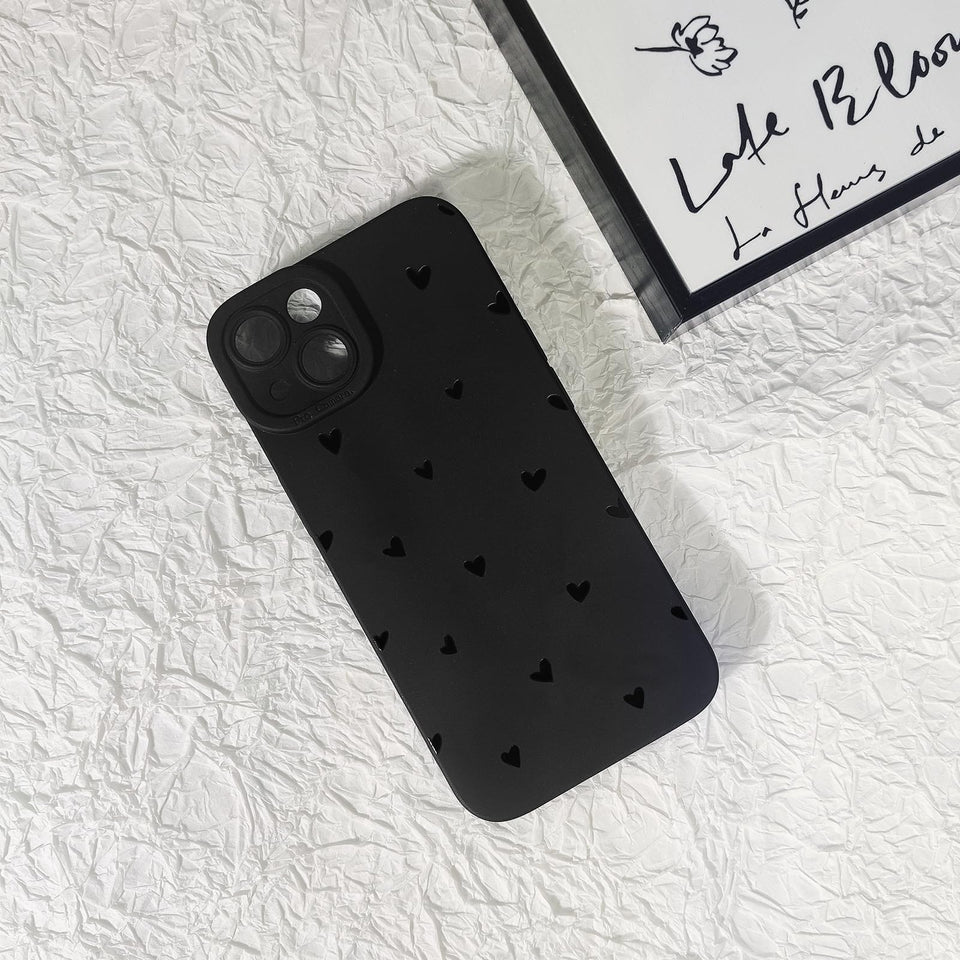 Lovmooful Compatible for iPhone Case Cute Cool  Black Design