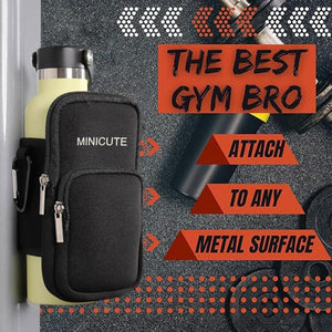 MINICUTE Magnetic Gym Bag Waterbottle Pouch Holder Carrier