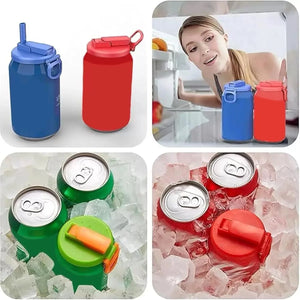 Silicone Straws Soda Can CoverReusable Can Lid
