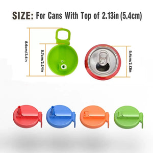 Silicone Straws Soda Can CoverReusable Can Lid