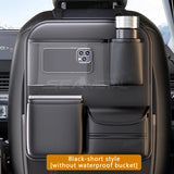 Pocket Car Organizer with Folding Table Tissue Anti Kick Pad Cup Holder