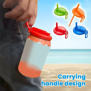 Silicone Straws Soda Can CoverReusable Can Lid