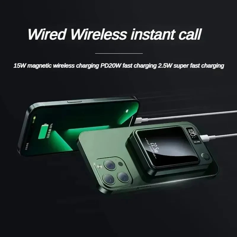 Magnetic Wireless Power Bank Fast Charger  Magsafe Portable