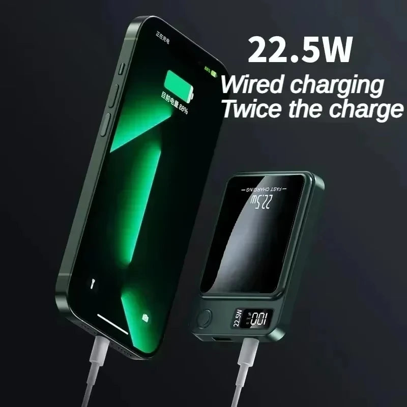 Magnetic Wireless Power Bank Fast Charger  Magsafe Portable