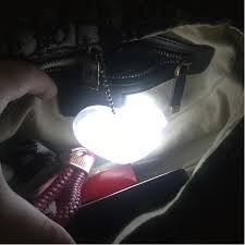 Purse Glow Heart Light, LED Automatic Sensor Purse Lamp